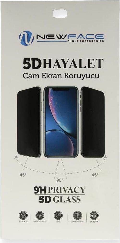 İphone 8 5D Hayalet Cam Ekran Koruyucu - Beyaz