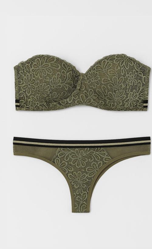 Kadın Straplez Soft Push Up Sütyen Takımı