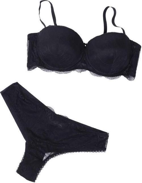 Kadın Pisa Cup Push Up Straplez Sütyen Takım