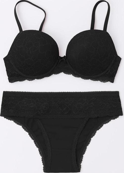 Kadın Lyon Dantelli Push-Up Sütyen Takımı