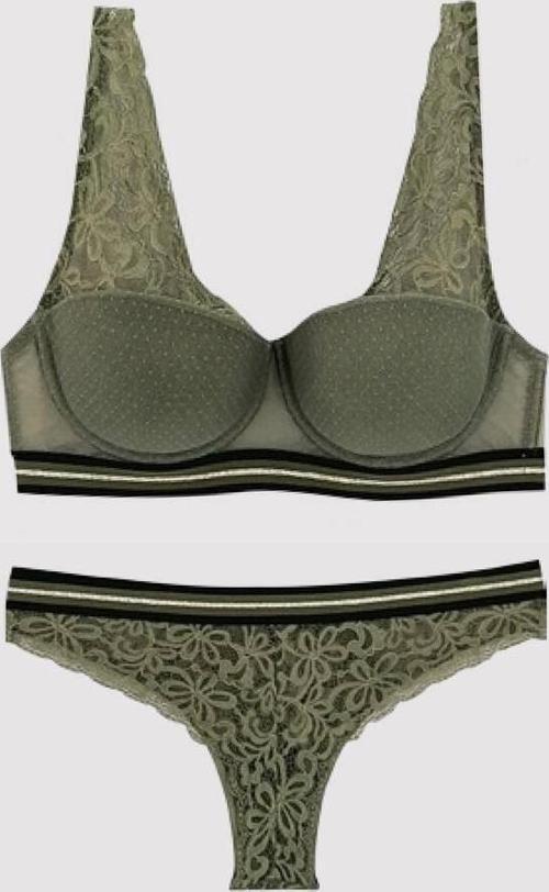 Kadın Double Push Up Bralet Sütyen takım