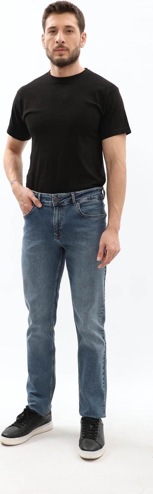 Erkek Koyu Mavi Regular Fit Jean Pantolon