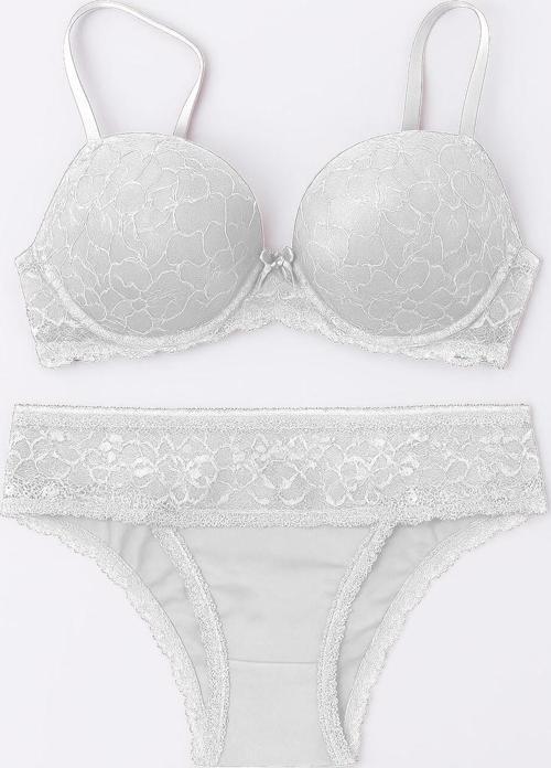 Kadın Lyon Dantelli Push-Up Sütyen Takımı
