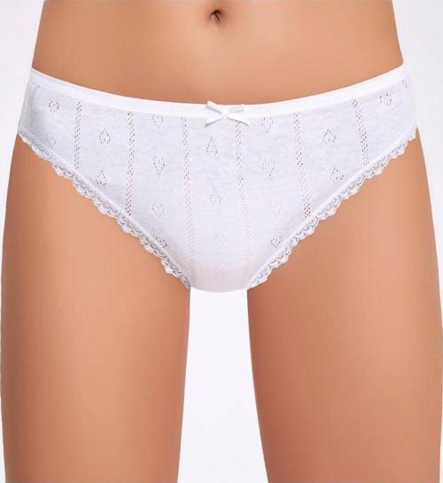 Jakarlı ( Transferli Ribana ) Kadın Bikini Külot   3 Adet