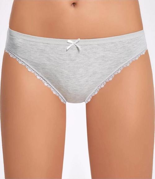 Melanjlı Dantelli Kadın Bikini Külot    3 Adet