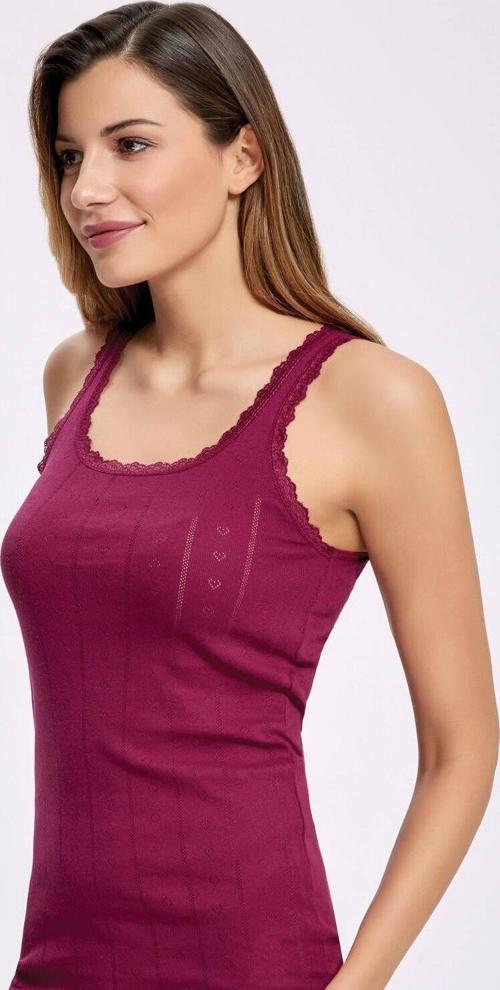 Jakarlı Geniş  Askılı Kadın Atlet   5 Adet