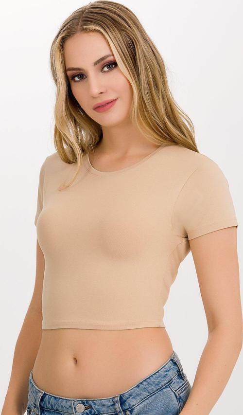 Kadın Likralı Kollu Crop