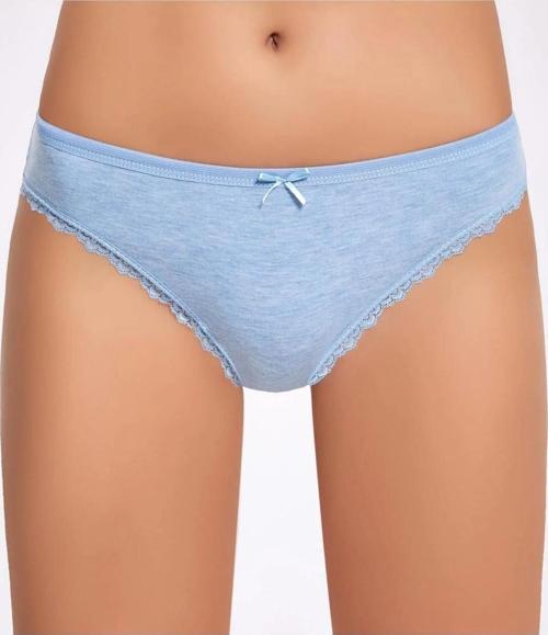 Melanjlı Dantelli Kadın Bikini Külot    3 Adet