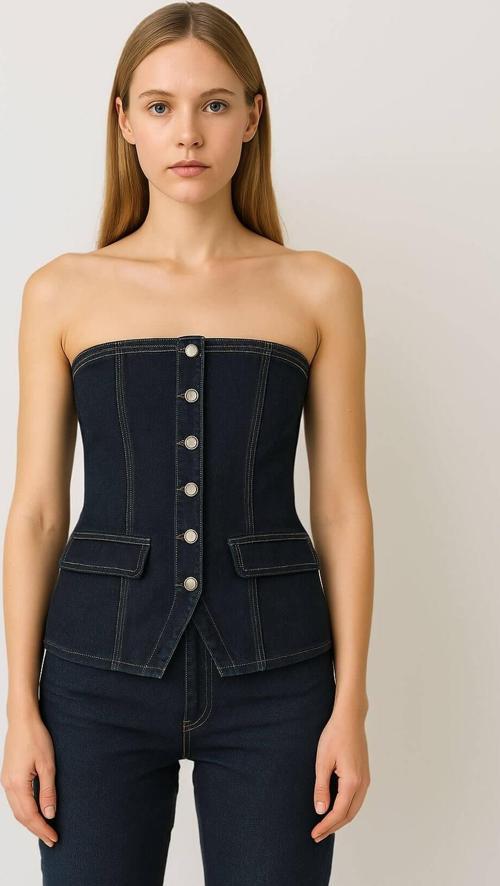 Kadın Denim Büstiyer