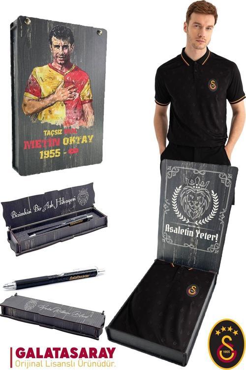 Orijinal Lisanslı Match Day Siyah T-Shirt + Uçlu Kalem Set Hediyelik Ahşap K