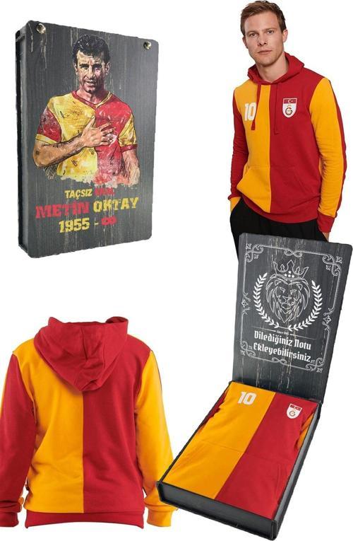 Orijinal Metin Oktay Kapüşonlu Sweat Kişiye Özel Hediyelik Ahşap Kutulu