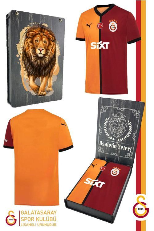 Orijinal 2024/2025 Parçalı İç Saha Taraftar Forma Gs Aslan Baskılı Hediyelik