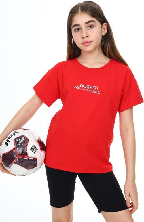 Toontoy Kız Çocuk Baskılı Tişört