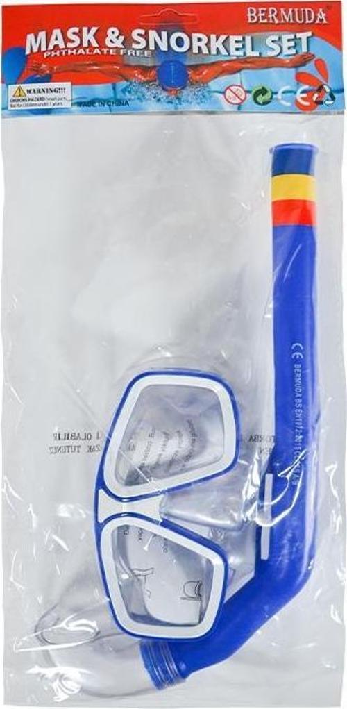 Dalış Maskesi ve Şnorkel Seti Mavi SP4449