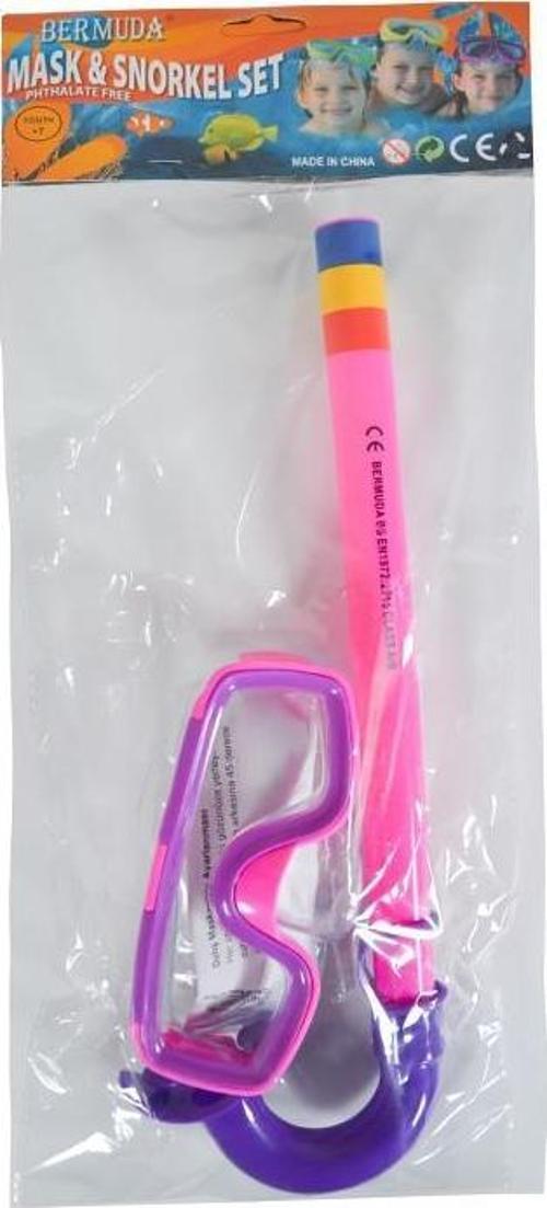 Dalış Maskesi ve Şnorkel Seti Pembe