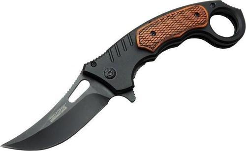 Büro Ev Ofis Kamp Keyfi için 21CM Amerikan Tipi Ters Karambit Plastik Sap Kemerlikli Çakı