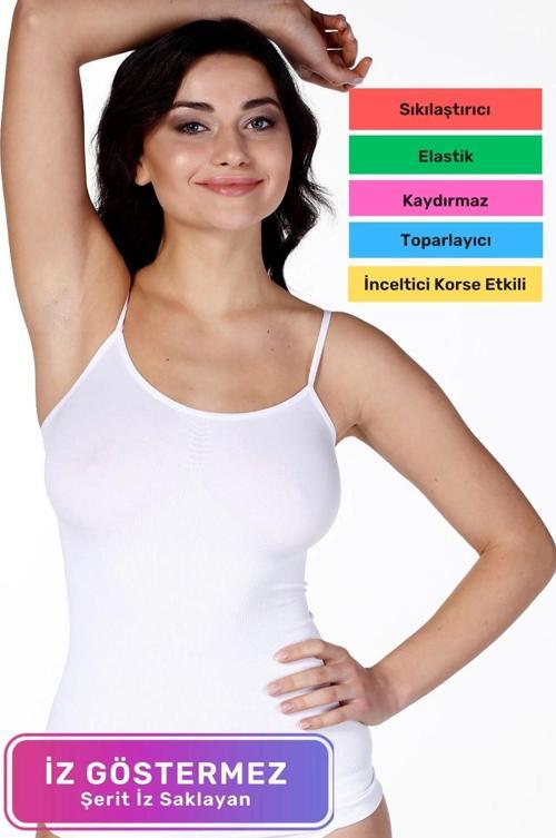Yeni Sezon Vücut Şekillendirici Toparlayıcı Dikleştirici Sıkılaştırıcı İnce Askılı İpli Kadın Atlet