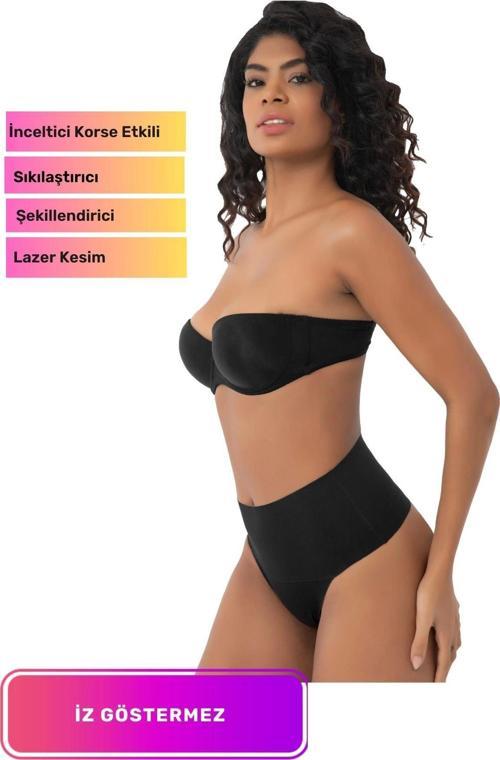 Yeni Seri Kaymaz Kadın Toparlayıcı Sıkılaştırıcı Vücut Şekillendirici Lazer Kesim String Korse
