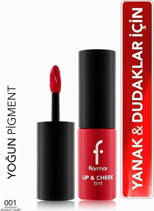 Uzun Süre Kalıcı Jel Tint (KIRMIZI) - Lip & Cheek Tint - 001 Scarlet Ruby - 8682536066884