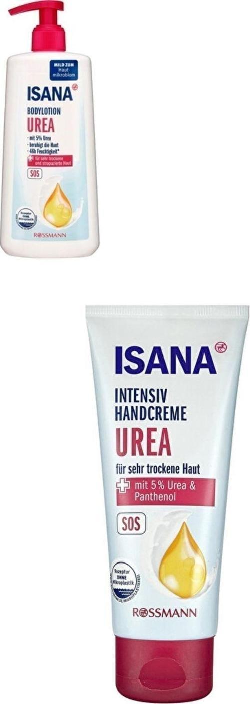 %5 Üreli Vücut Losyonu + Isana El Kremi Çok Kuru Cilt %5 Üre 100 Ml