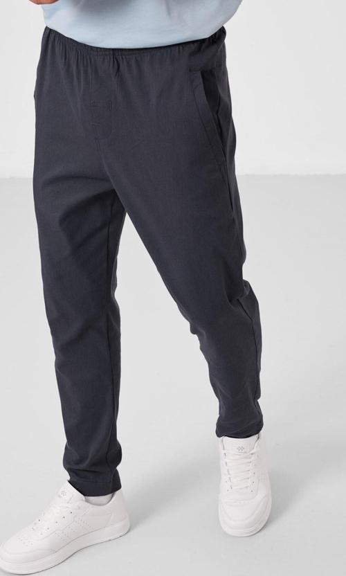 Gri Standart Fit Dokuma Hafif Esnek Chino Erkek Pantolon - 82179