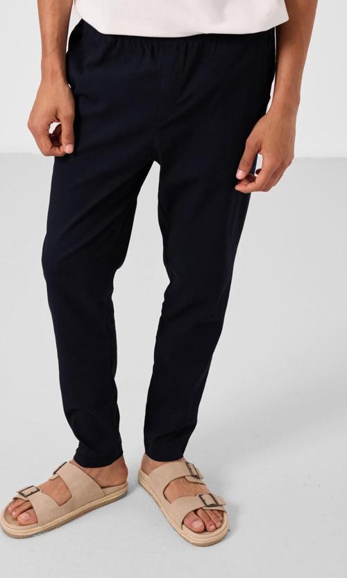 Lacivert Standart Fit Dokuma Hafif Esnek Chino Erkek Pantolon - 82180
