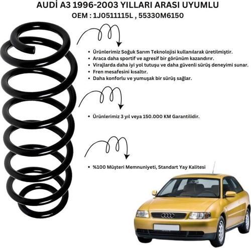 2 Adet Standart Yay ST102001R – Audi A3 (1996-2003) Arka Helezon Yay Takımı