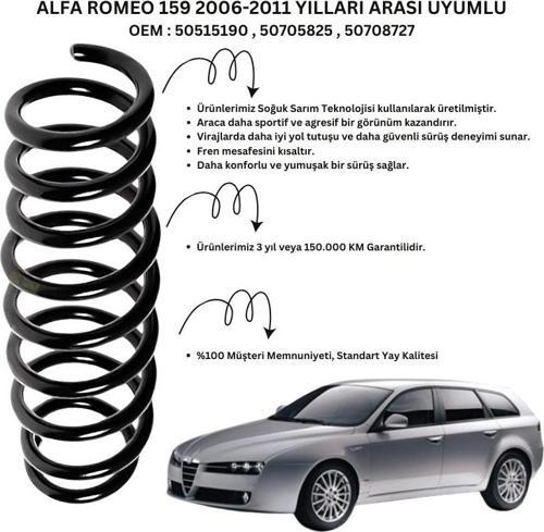 Arka Helezon Yay Takımı - 2 Adet Standart Yay ST101012R, Alfa Romeo 159 (2006-2011) Uyumlu