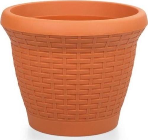 SO-HS05 Plastik Hasır Desenli Dekoratif Saksı 25 Litre No 5