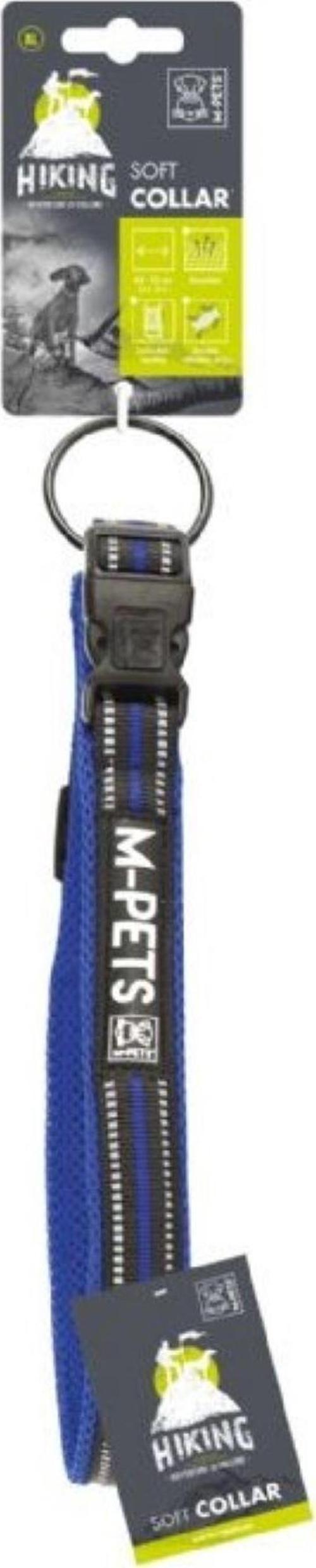 Hiking Soft Electric Blue XL Kilit Mekanizmalı, Reflektörlü Boyun Tasması (Boyun 65 - 75 cm)