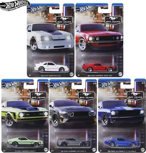 Silver Series Mustang 60.Years & Yıl  5'Li Uzun Kart Set