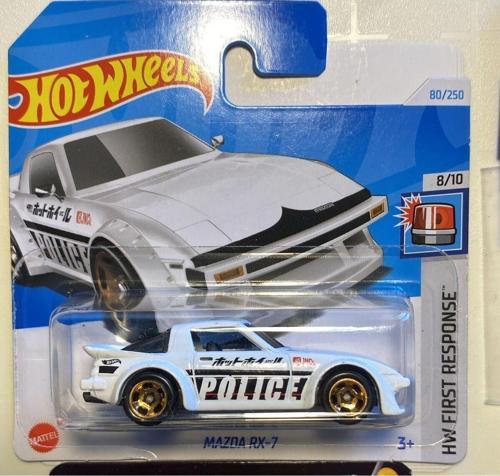 Tekli Metal Arabalar Mazda Rx-7 Polis Arabası (Nadir Bulunur Koleksiyonluk.)