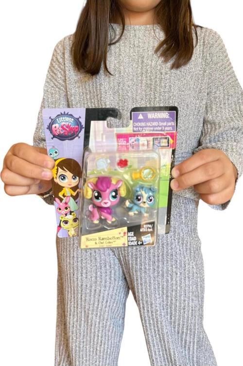 Littlest Pet Shop Neşeli Oyuncak Minişler 2'Li Aksesuarlı Miniş Ailesi Oyuncak Pet Shop Miniş Koç