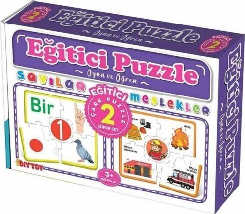 Çocuk 7193 Çark Puzzle Sayılar -Dıytoy