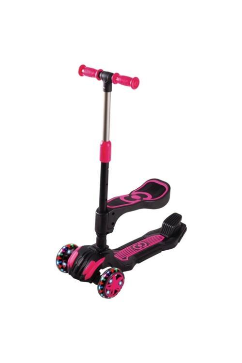 Combo Oturaklı Scooter Pembe Katlanabilir ve Konforlu