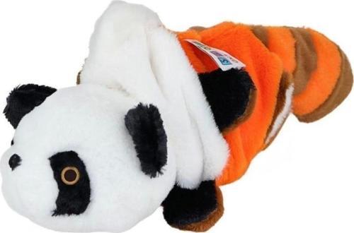 Çift Taraflı Panda Rakun Peluş Eğitici ve Eğlenceli Peluş Hayvan Figürü Çocuklar İçin
