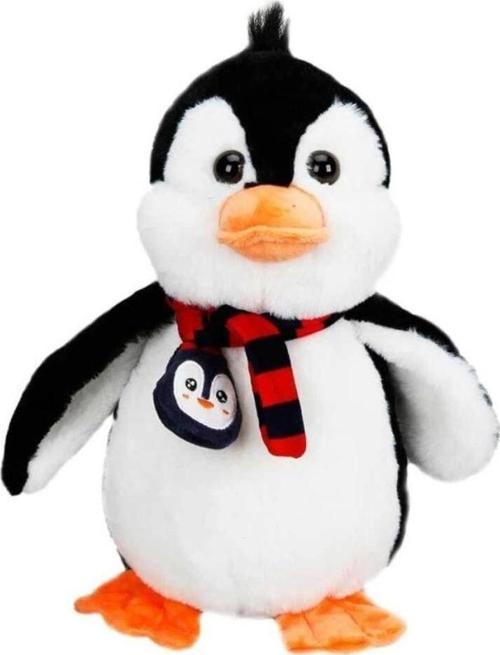 Çocuk Atkılı Peluş Penguen 32 cm.
