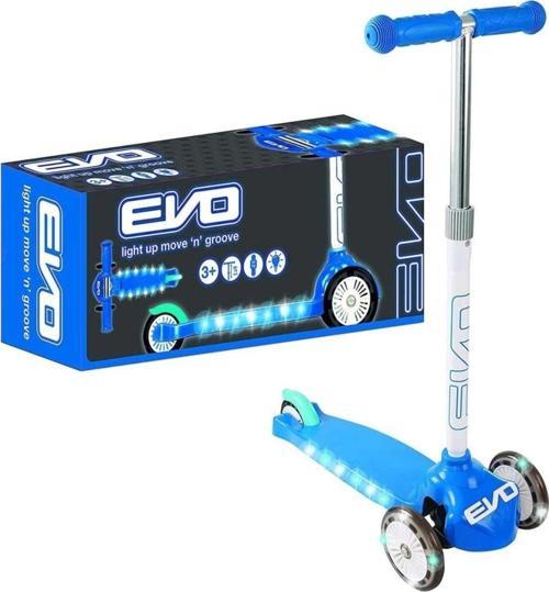 Çocuk Evo Işıklı Move N Groove Mavi Üç Tekerlekli Scooter