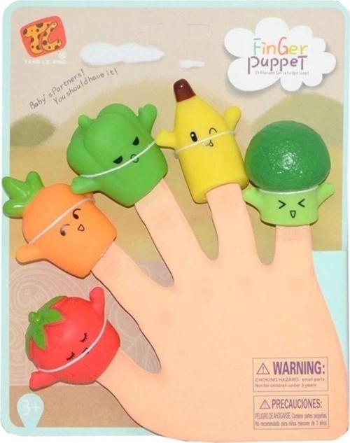 Çocuk Finger Puppet Meyve Figürlü Parmak Kuklası