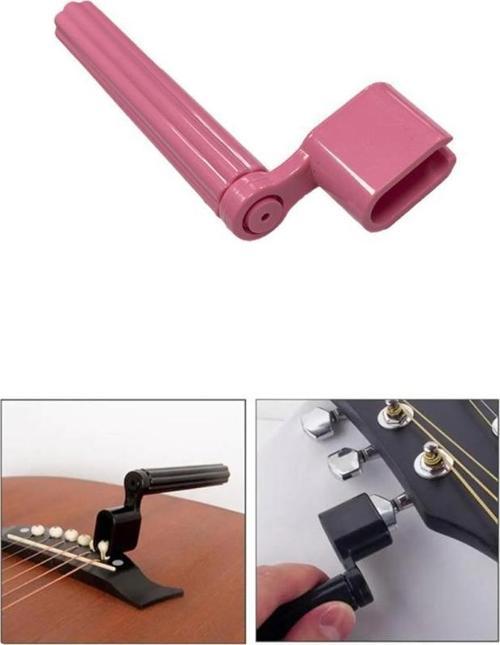 W11-PK Gitar Tel Sarıcı Gitar Burgu Çevirici (Pembe)
