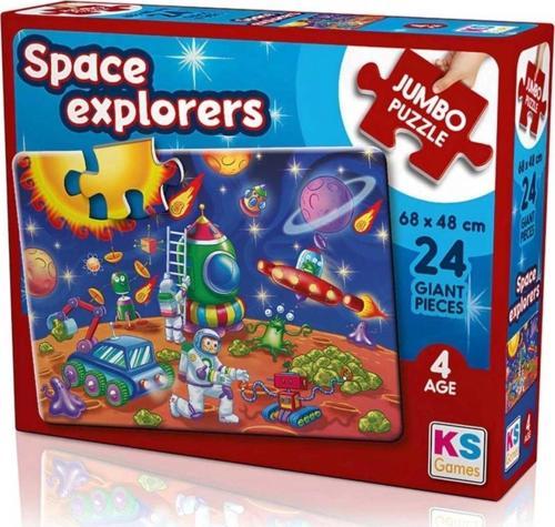 Çocuk KS Games Space Explorers 24 Parça Puzzle