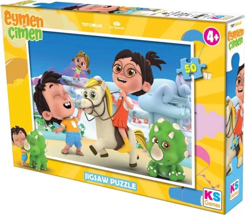 Çocuk KSGamesEymenIleÇimen50ParçaPuzzle