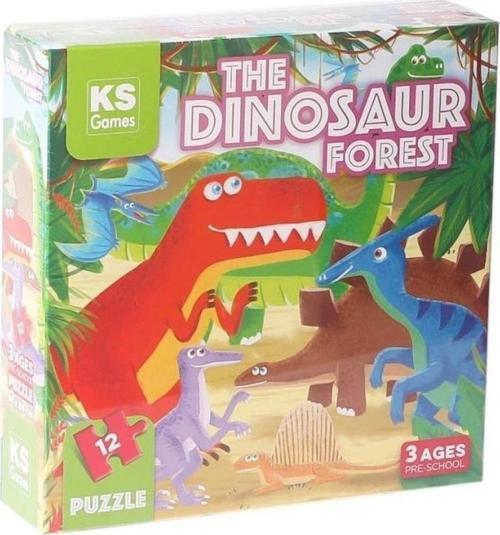 Çocuk PRS 32703 The Dinosaur Forest Pre School Puzzle 12 Parça