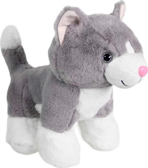 Çocuk Kedi Peluş Gri 36 cm
