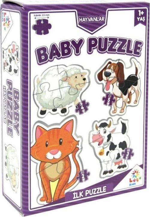 Çocuk NessiWord LC7224 Laço Kids Baby Puzzle - Hayvanlar / 2+3+4+5 Parça Puzzle / +1 yaş