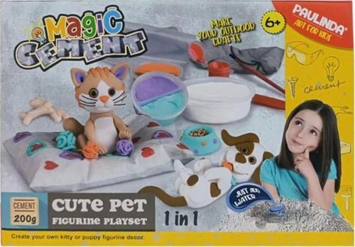 Çocuk Paulinda Magic Cement Tatlı Hayvan Figürleri Hobi Seti 200 gr