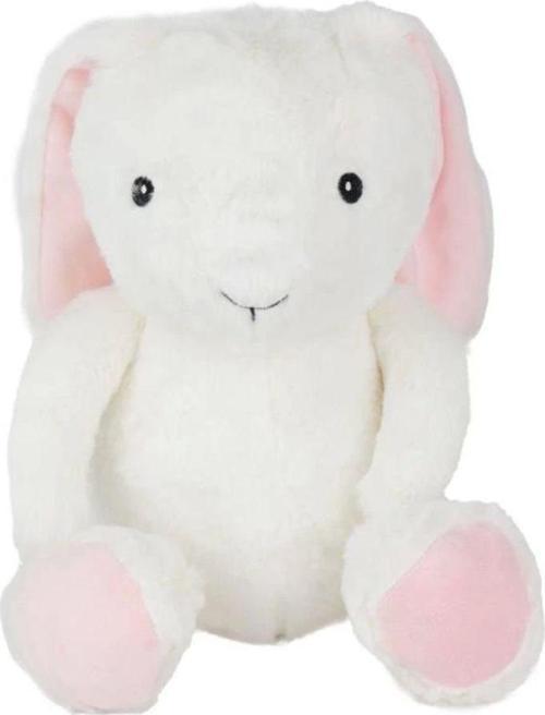 Ekru Göbekli Tavşan Peluş Çocuklar İçin Sevimli ve Yumuşak Peluş Tavşan