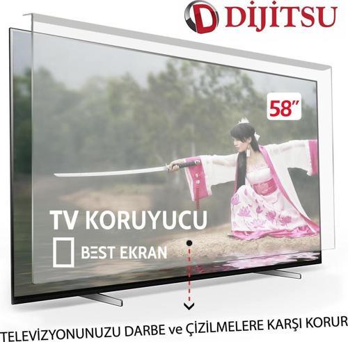 Dijitsu 58DG22000 Tv Ekran Koruyucu - Dijitsu 58" inç Kırılmaz Tv KORUYUCU