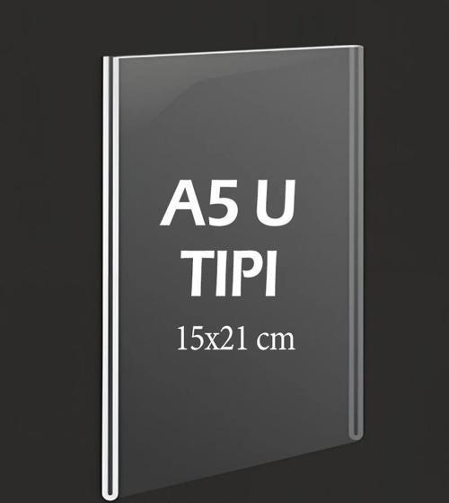 A5 U-Tipi Şeffaf Föylük Menü Broşür Etiketlik Fotoğraflık Albüm Fiyatlık