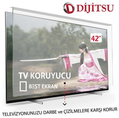 Dijitsu 42DS9000 Tv Ekran Koruyucu - Dijitsu 42" inç 106 ekran Tv Kırılmaz Koruyucu